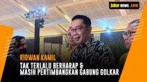 Tak Terlalu Berharap, Ridwan Kamil Masih Pertimbangkan Gabung Golkar