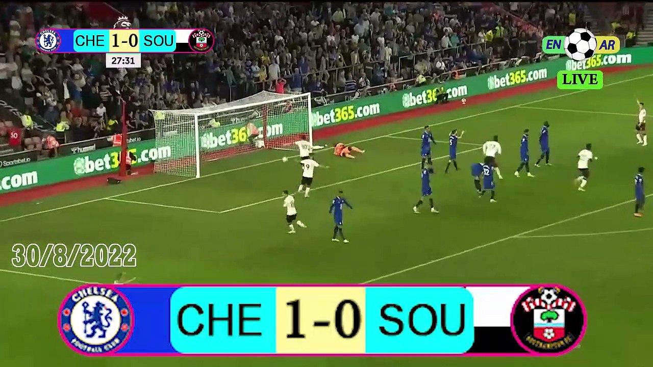 Southampton 2-1 Chelsea  / تشيلسي 1- 2ساوثهامبتون  -  English Premier League 2022 / 2023  الدوري الإنجليزي الممتاز