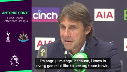 Conte 'angry' at failing to beat the Premier League elite