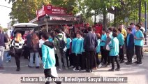 Ankara Büyükşehir Belediyesi'nden öğrencilere sıcak yemek ikramı; 