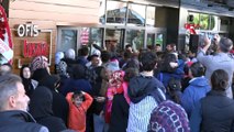 Kampanyalı mağaza açılışında izdiham: Polis müdahale etti