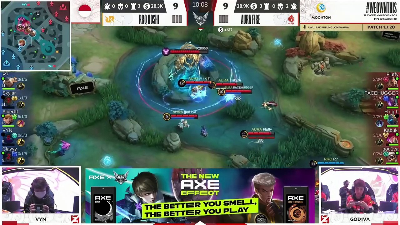 RRQ VS AURA _ PLAYOFF  MATCH 1 MPL ID SEASON 10