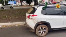 PMDF prende homem que roubou carro, disparou com revólver e bateu em 3 veículos em Ceilândia