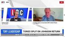 Tory MP Sir Roger Gale says he will ‘resign the whip‘ if Boris Johnson returns as prime minister