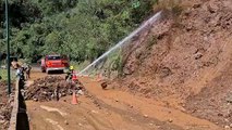 Serra do Rio do Rastro tem trânsito liberado após deslizamento provocado
