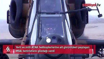 Teröristlere ATAK'lı gözdağı! MSB görüntüleri paylaştı