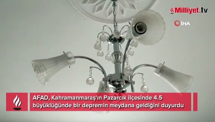 Kahramanmaraş'ta 4.5 büyüklüğünde deprem