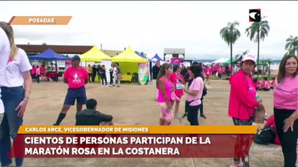Maratón Rosa en la Costanera de Posadas