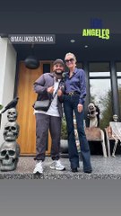 Laeticia Hallyday et Malik Bentalha à Los Angeles