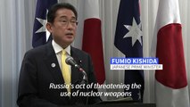 Japan's PM warns Russia's nuclear threats are a 'serious threat to peace'
