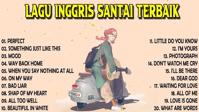 Lagu Inggris Santai Terpopuler Dan Terbaru - Lagu Barat Akustik Terbaik #1