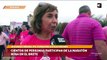 Cientos de personas participan de la maratón rosa en El Brete