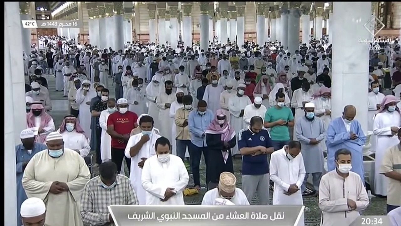 صلاة العشاء من #المسجد_النبوي بـ #المدينة_المنو...