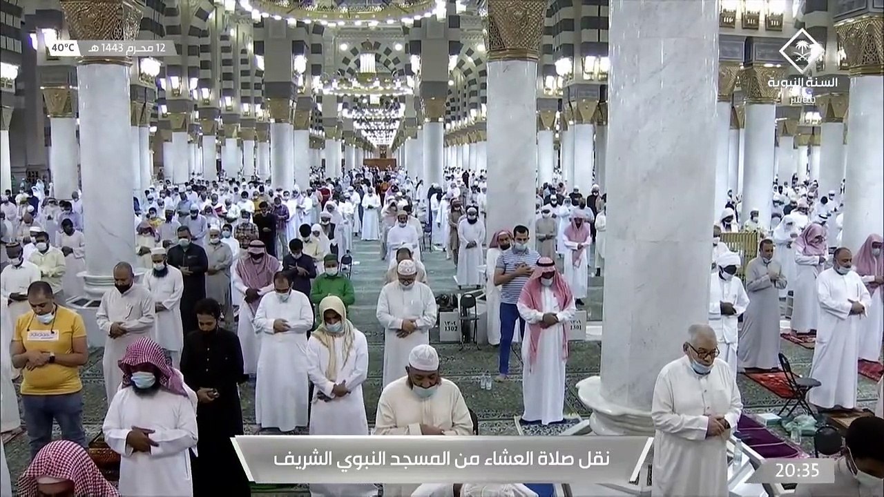 صلاة العشاء من #المسجد_النبوي بـ #المدينة_المنورة - الجمعة 14430112هـ