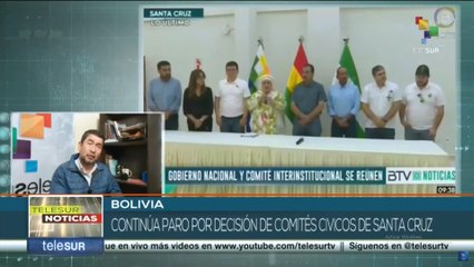 Gobierno de Bolivia instala mesa de diálogo con oposición de Santa Cruz