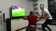 Fenerbahçeli taraftarların coşkulu gol sevinci