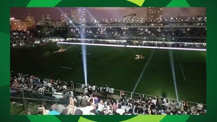 Veja a bela homenagem do Santos ao Rei Pelé no gramado da Vila Belmiro