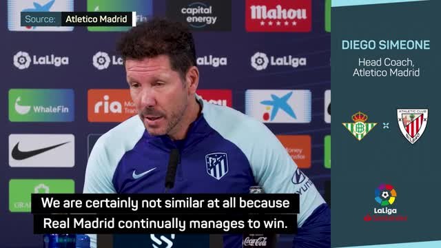 Simeone dismisses comparisons to Carlo Ancelotti's Real Madrid