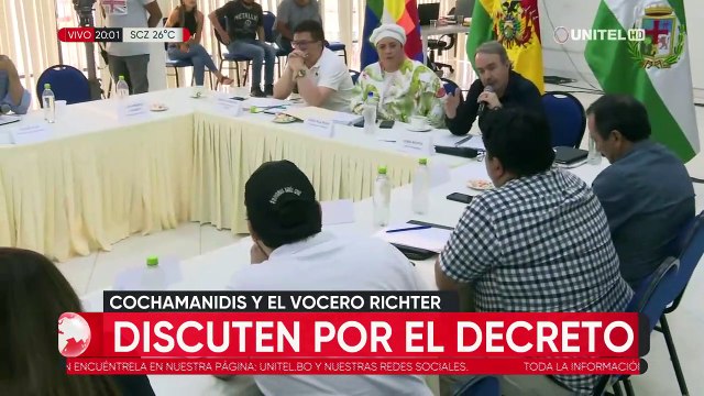 Discusión entre Cochamanidis y Ruiz en reunión por el Censo