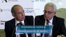 Zedillo y Calderón ven peligros para la democracia en México