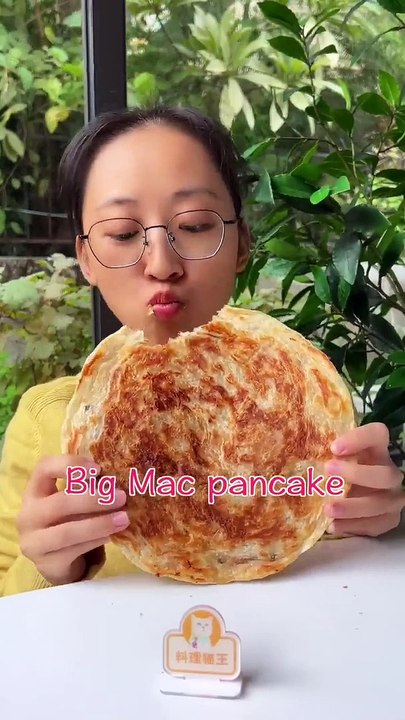 Giant Crispy Pancake You'll Ever Eat _