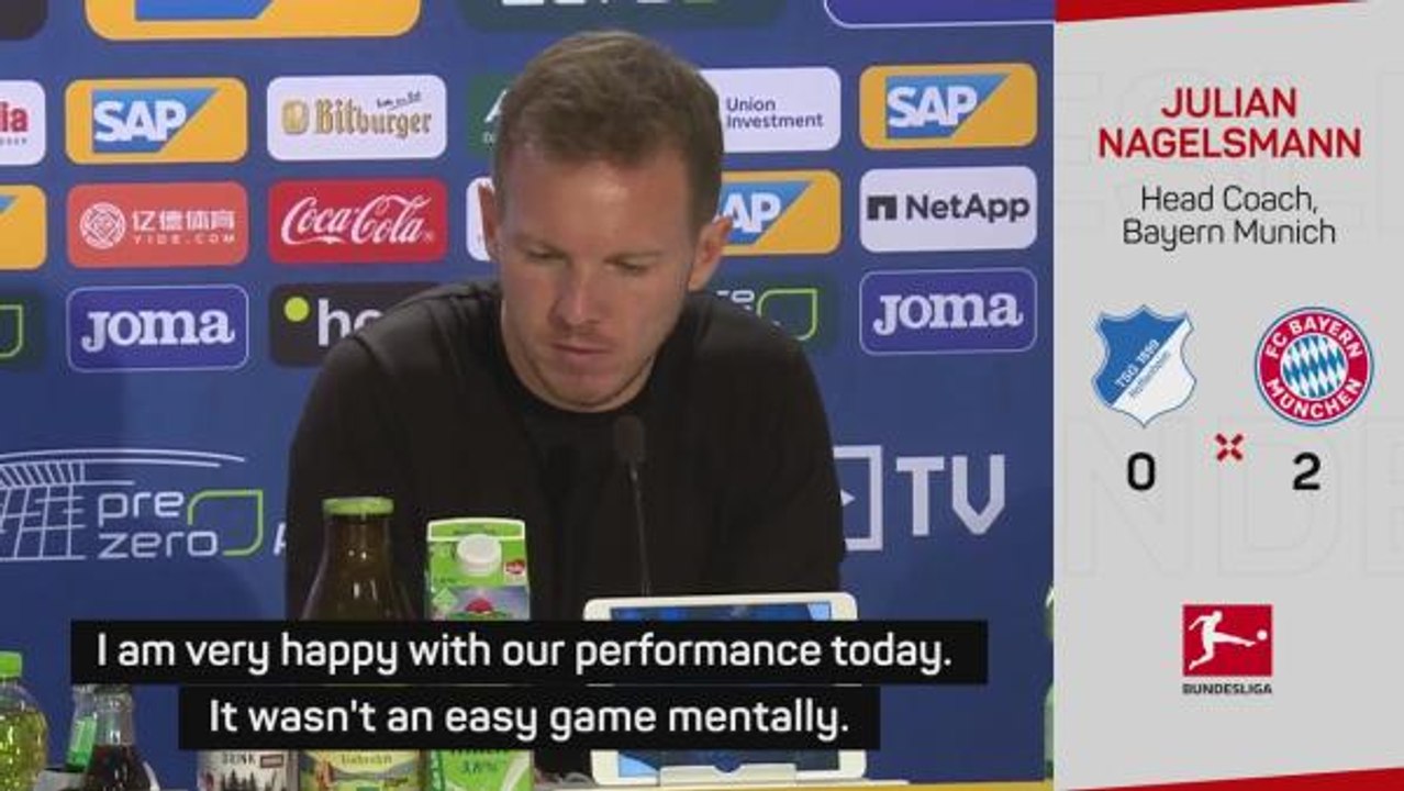 Nagelsmann happy with 'greedy' Bayern in Hoffenheim test