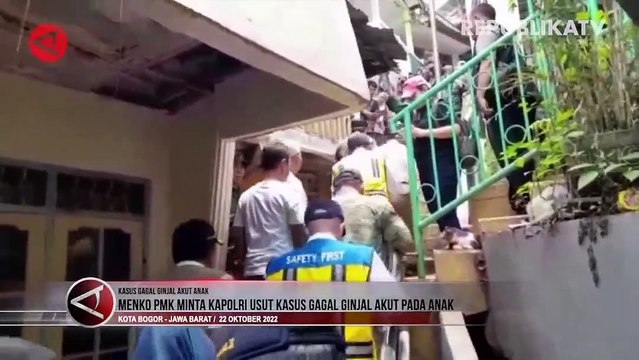 Menko PMK Minta Kapolri Usut Kasus Gagal Ginjal Akut