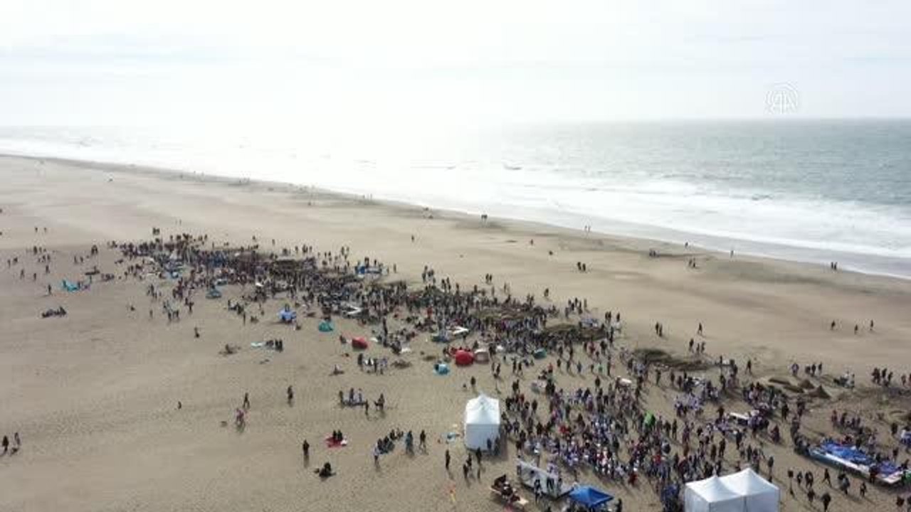 KALİFORNİYA - San Francisco'da 40. Geleneksel Kumdan Heykel yarışması gerçekleştirildi