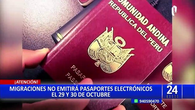 Migraciones: el sábado 29 y el domingo 30 de octubre no se emitirán pasaportes electrónicos