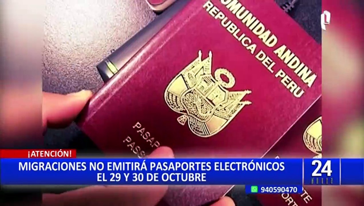 Migraciones: el sábado 29 y el domingo 30 de octubre no se emitirán pasaportes electrónicos