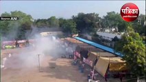 आंध्र प्रदेश के विजयवाड़ा पटाखा स्टॉल में लगी आग, पटाखों की आवाज से गूंजा इलाका; देखें वीडियो