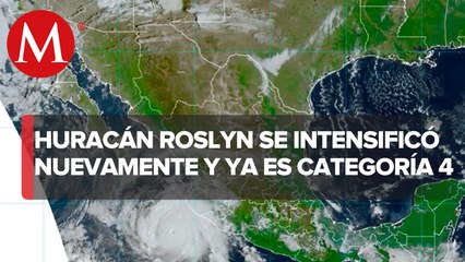 Roslyn' se intensifica huracán categoría 4