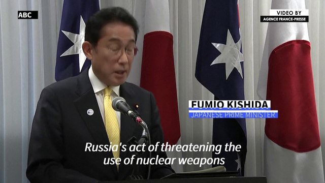 Japan's PM warns Russia's nuclear threats are a 'serious threat to peace'
