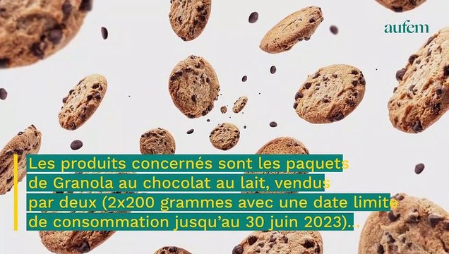 Rappels de produits : de fines particules métalliques trouvées dans des biscuits Granola