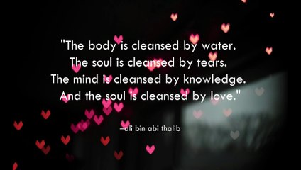 Ali bin Abi Talib's words about love that can touch the heart.