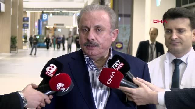 TBMM BAŞKANI MUSTAFA ŞENTOP, BİNALİ YILDIRIM'I HASTANEDE ZİYARET ETTİ -2