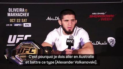UFC 280 - Makhachev : "Je dois aller en Australie et battre Volkanovski"
