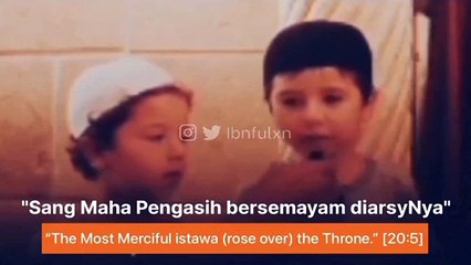 Masih kecil dah bisa jawab, HEBAT! masya Allah