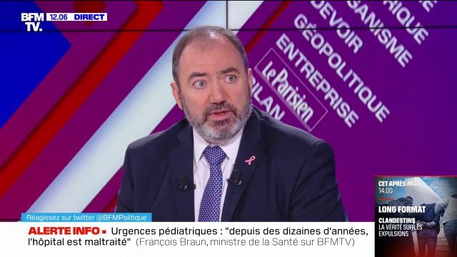 Urgences pédiatriques: Nous allons prendre en charge tous les enfants , assure François Braun