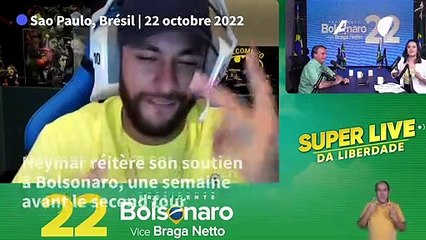 Présidentielle au Brésil : Neymar réitère son soutien à Bolsonaro