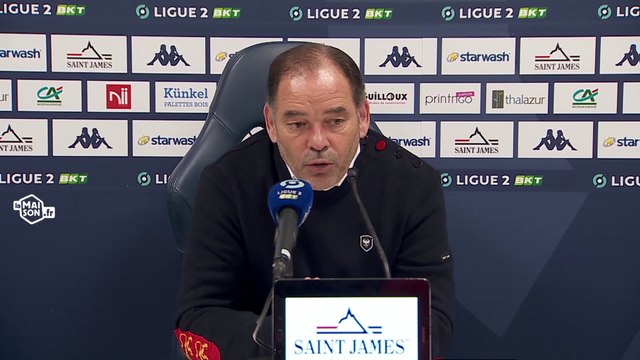 J13 Ligue 2 BKT : la réaction de Stéphane Moulin après SMCaen 2-0 Rodez AF