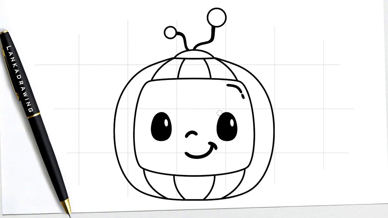 How to draw Cocomelon easily