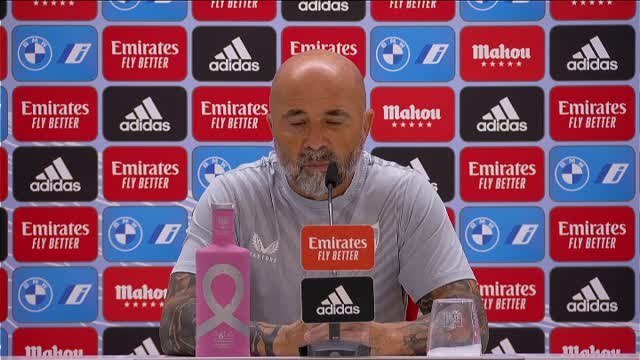 Sampaoli: Nos golpearon en un momento en que el Madrid no había hecho méritos para hacerlo