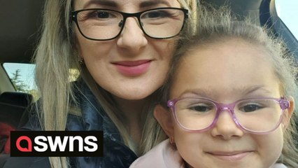 Six-year-old girl takes her first steps after life-changing treatment