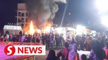 Visitors flee as container at funfair in Tanah Merah catches fire