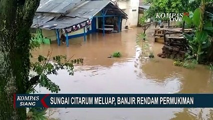 Luapan Sungai Citarum Rendam Permukiman Warga, Ketinggian Air Capai 100 Cm!
