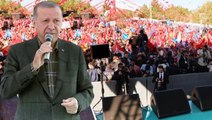 Diyarbakır'daki toplu açılış törenine damga vurdu! Erdoğan alanda yükselen pankarta büyük ilgi gösterdi