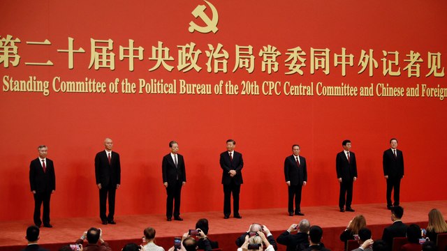 Chinese President Xi Jinping unveils new line-up of country's top decision-making body