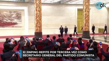 Xi Jinping repite por tercera vez como secretario general del Partido Comunista