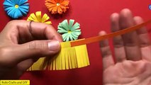 Origami flowers decoration crafts | decor crafts | marriage flower decors | origami flowers | wall hanging crafts  flower Decoration